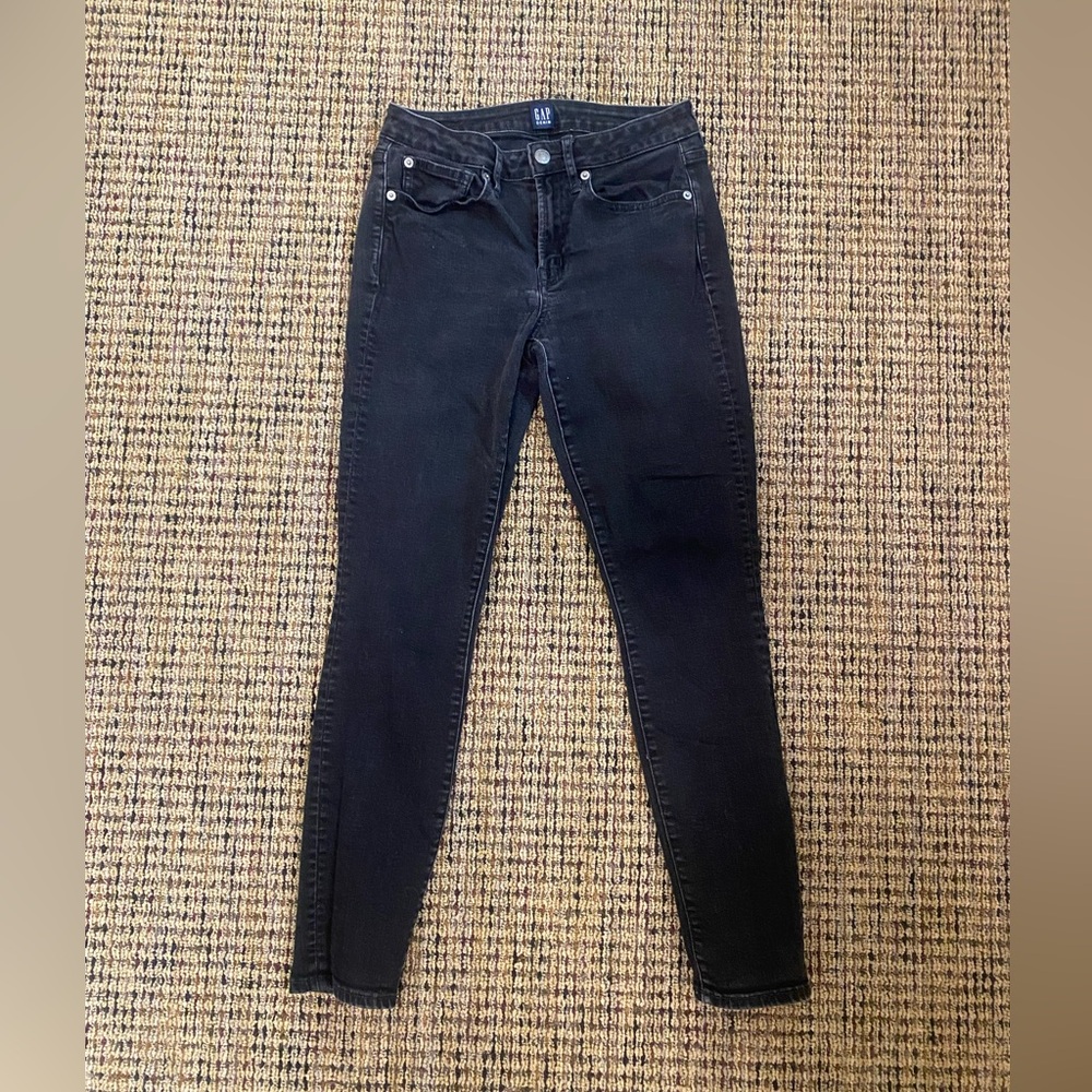 Gap Curvy True Skinny Jeans in Black Denim